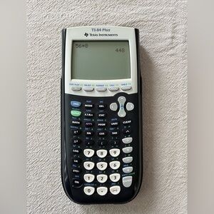 Texas Instruments TI-84 Plus Graphing Calculator Black Sliding Cover